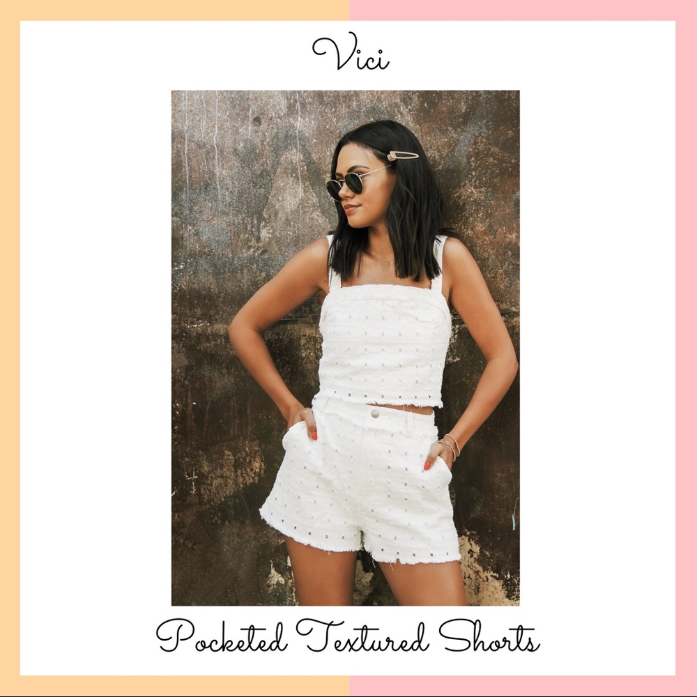 White Denim Shorts